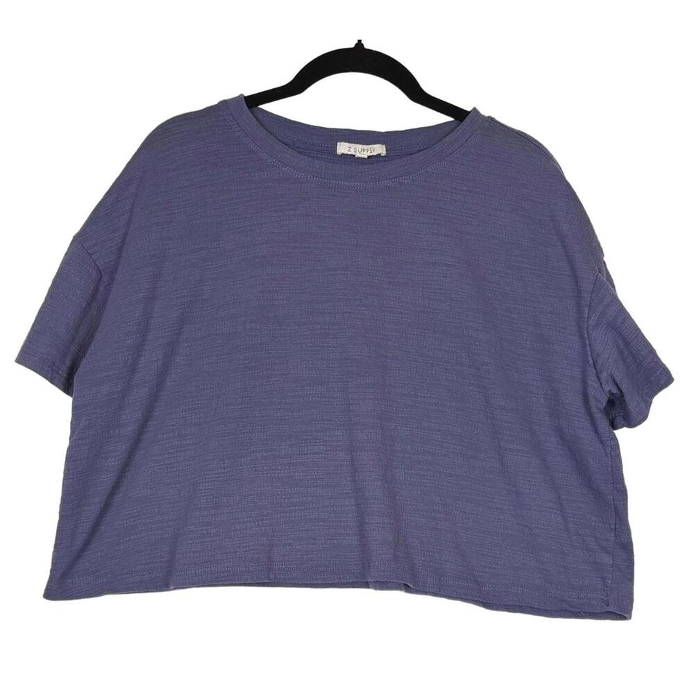 Z SUPPLY Signature Burnout Pocket Tee V-Neck Short Sleeve Women's T-Shirt XS